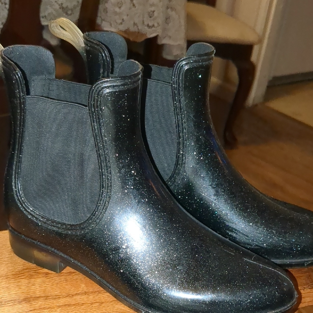 •INC International Concepts Black Glitter Winter Boots